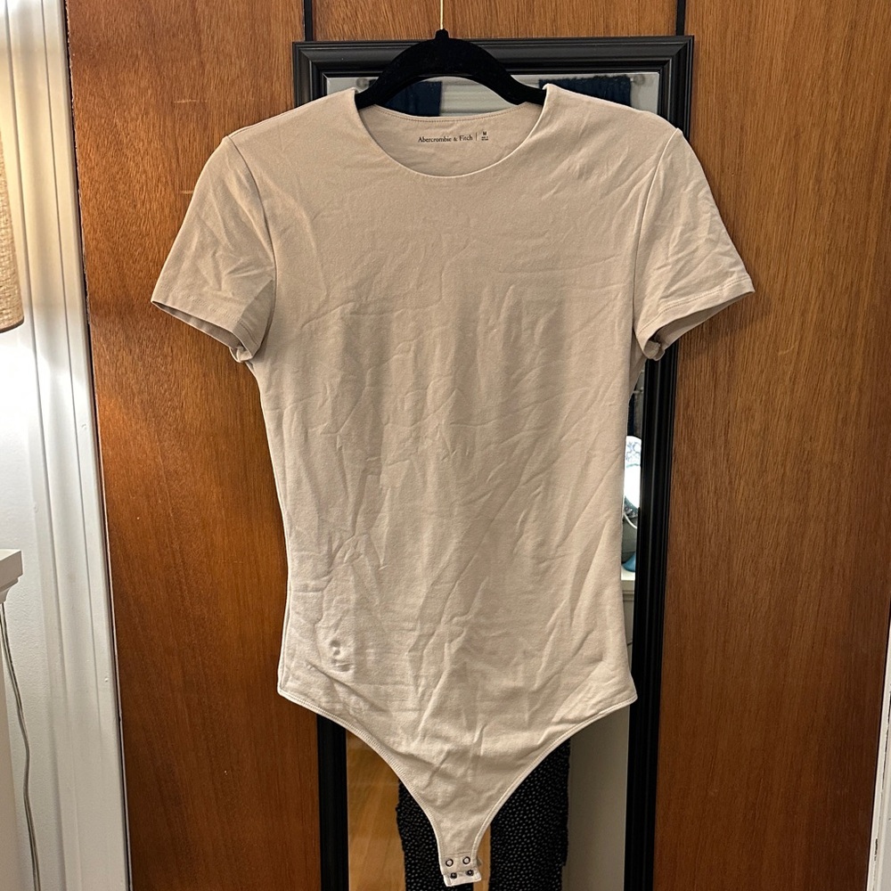 Abercrombie & Fitch Beige Bodysuit
